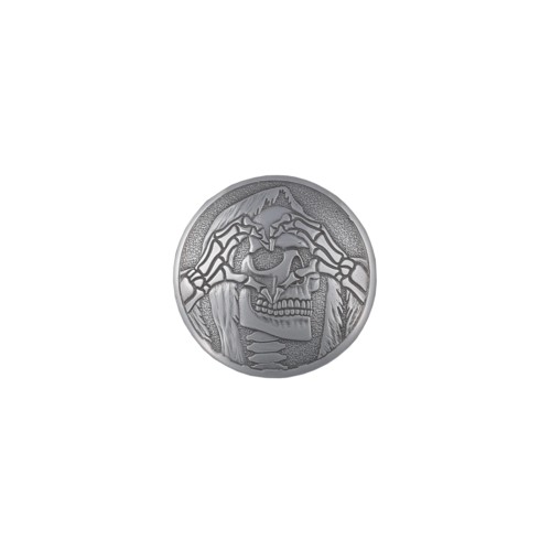 Concho Scull with Heart (Nickel)