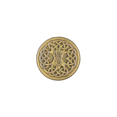 Concho Patterned Tree (Brass)