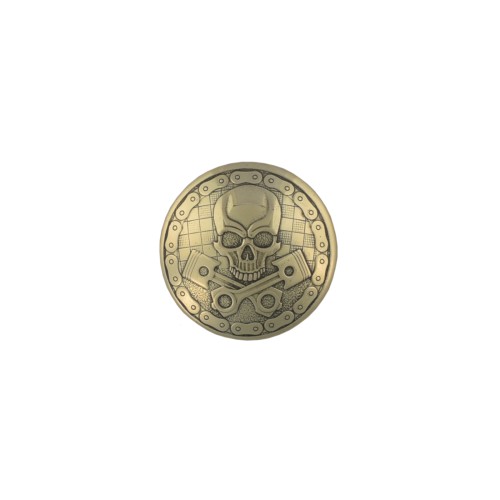 Concho Scull in Pistons (Brass)