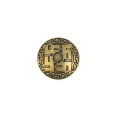 Concho Runes Fern Flower (Brass)