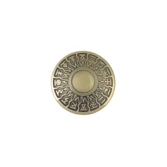Concho Viking Runes (Brass)