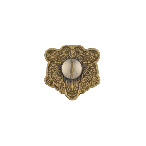Concho Bear (Brass, Silhouette)