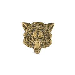 Concho Wolf (Brass, Silhouette)