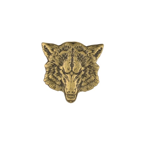Concho Wolf (Brass, Silhouette)