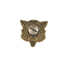 Concho Wolf (Brass, Silhouette)