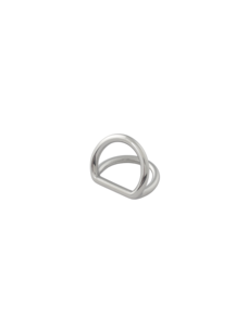 Полукольцо двойное Kelly 12мм (хром)
