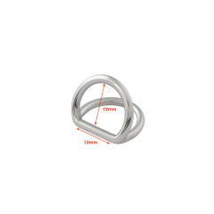 Double D-Ring Kelly 12mm (Chrome)