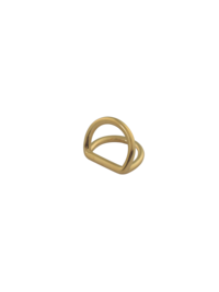 Полукольцо двойное Kelly 12мм (золото)