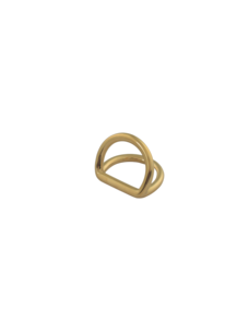 Полукольцо двойное Kelly 12мм (золото)