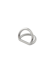 Полукольцо двойное Kelly 14мм (хром)
