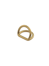 Полукольцо двойное Kelly 14мм (золото)