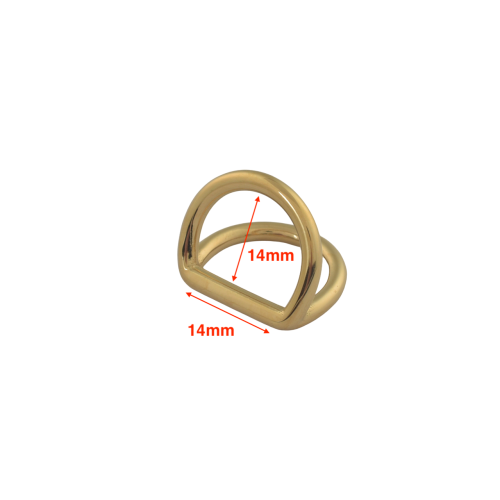 Double D-Ring Kelly 14mm (Gold)
