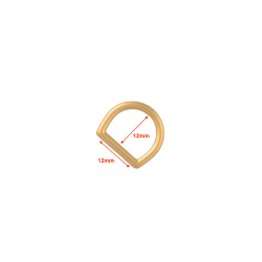 D-Ring Kelly 12mm (Gold)