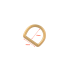 D-Ring Kelly 14mm (Gold)