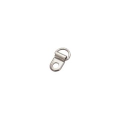 D-ring 8mm with mount (Steel, Nickel)