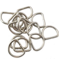 D-ring 20x15mm (Steel,Nickel)