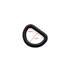 D-ring 20x13mm (Steel,Black)