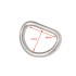 D-ring welded CS-4520 26mm (Steel, Nickel)