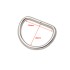 D-ring welded CS-4520 35mm (Steel, Nickel)