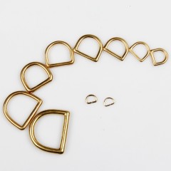 D-ring Wuta 13mm (Solid Brass)