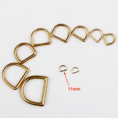 D-ring Wuta 11mm (Brass)