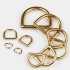 D-ring Wuta 16mm (Solid Brass)