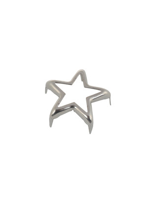 Заклепка на усиках Звезда 14мм (никель)