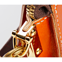 Bag side handle holder Kelly (Large, Chrome)