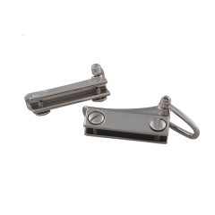 Bag side handle holder Kelly (Large, Chrome)