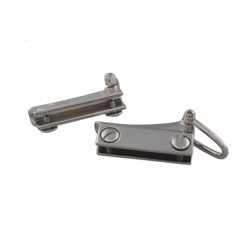 Bag side handle holder Kelly (Large, Chrome)