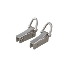 Bag side handle holder Kelly (Small, Chrome)