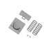 Lock clasp MEE-1812 (Chrome)