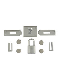 Комплект фурнитуры для сумки Birkin 30 (хром)