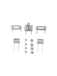 Комплект фурнитуры для сумки Birkin Micro (хром)