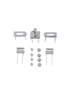 Комплект фурнитуры для сумки Birkin Micro (хром)