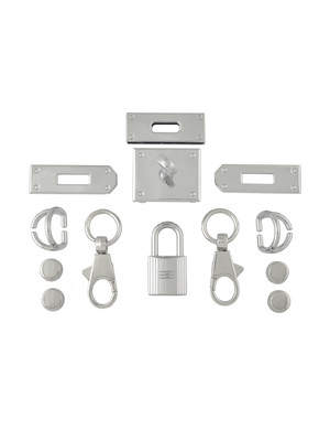 Комплект фурнитуры для сумки Kelly 28 (хром) Комплект фурнитуры для сумки Kelly 28 (хром)