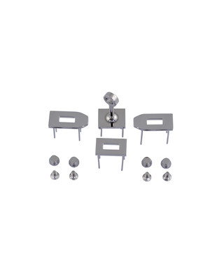 Комплект фурнитуры для сумки Kelly Micro (хром)