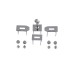 Kelly Micro bag hardware Kit (Chrome)