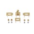 Kelly Micro bag hardware Kit (Gold)