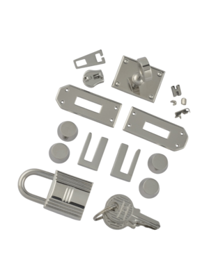 Комплект PRO фурнитуры для сумки Birkin 25 (хром)