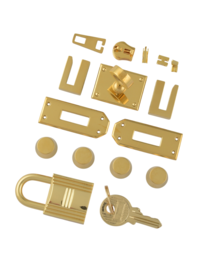 Комплект PRO фурнитуры для сумки Birkin 25 (золото)