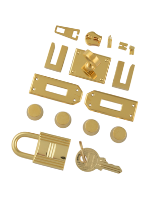 Комплект PRO фурнитуры для сумки Birkin 25 (золото)