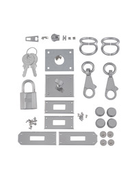 Комплект PRO фурнитуры для сумки Kelly 28 (хром)