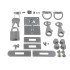 Kelly bag 28 hardware Kit PRO (Chrome)
