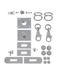 Комплект PRO фурнитуры для сумки Kelly 28 (хром, без замочка)