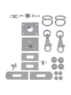 Комплект PRO фурнитуры для сумки Kelly 28 (хром, без замочка)