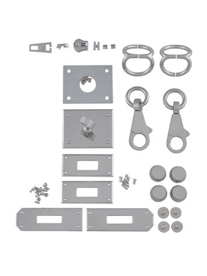 Комплект PRO фурнитуры для сумки Kelly 28 (хром, без замочка)