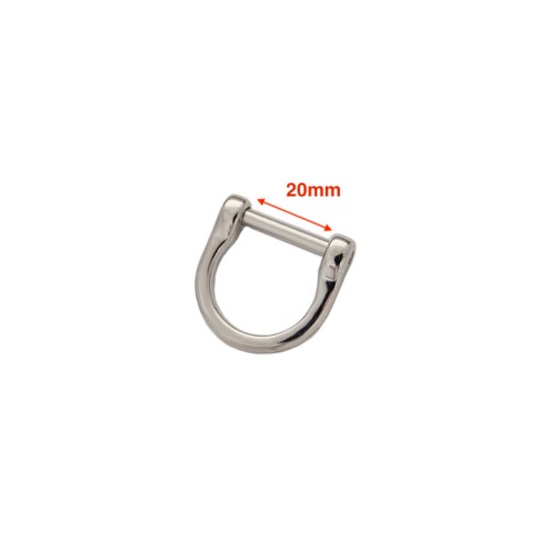 Shackle with screw pin Z-1827 (20mm, Nickel)