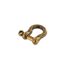 Shackle with screw pin BG-7485 (6mm, Antique)