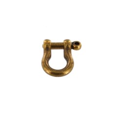 Shackle with screw pin BG-7485 (6mm, Antique)